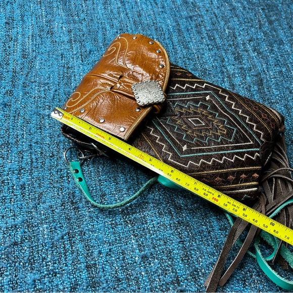 Roper Handmade in Mexico Upcycled Cowgirl Boot Crossbody Purse - Picture 9 of 10